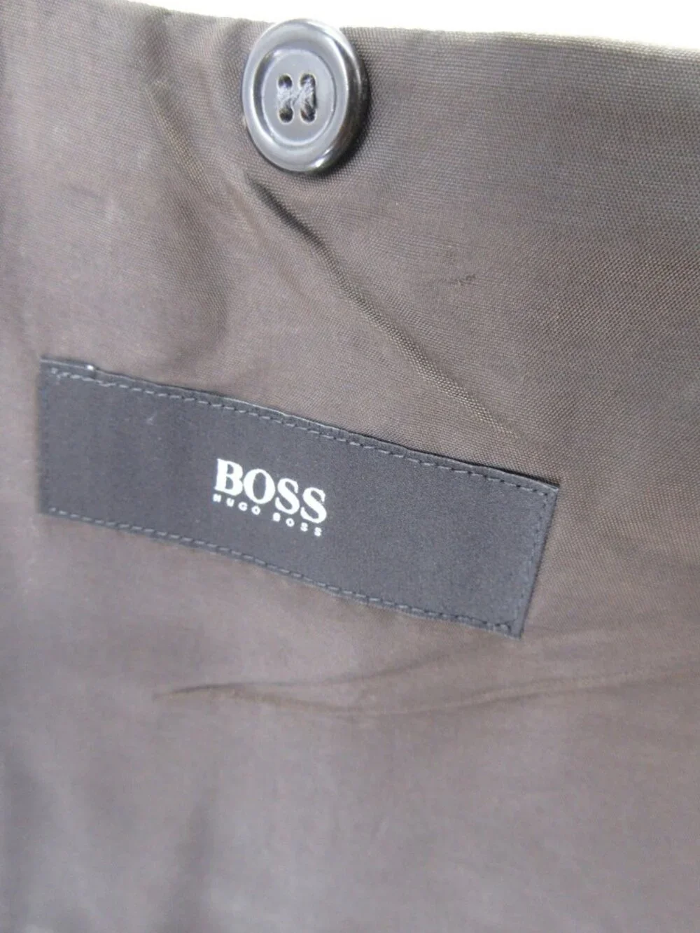 Hugo Boss Suit 46 L Virgin Wool Blend Stretch Luxury Classic 38X34 *